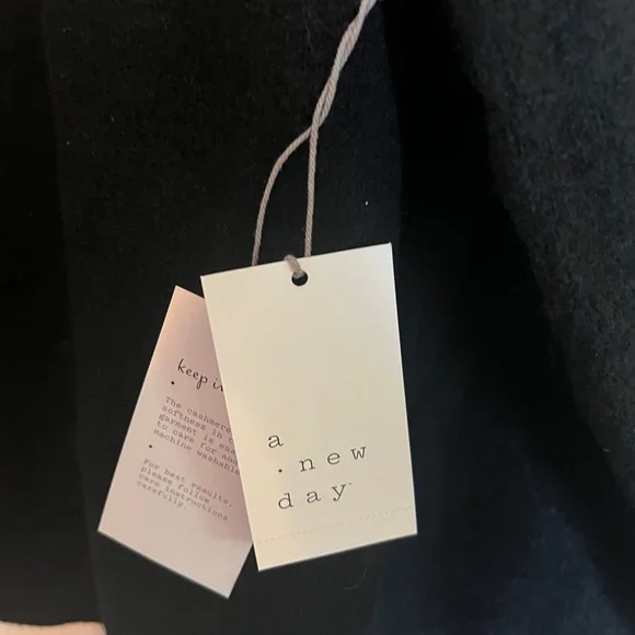 NWT A New Day black cashmere like bonjour sweater XXL - Picture 3 of 4